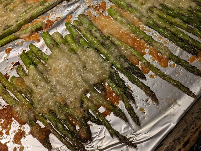 Roasted Asparagus (with cheese)
